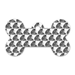 Leopard Dog Tag Bone (one Side) by Sparkle