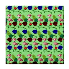 Rose Lotus Tile Coaster by Sparkle