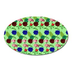 Rose Lotus Oval Magnet by Sparkle