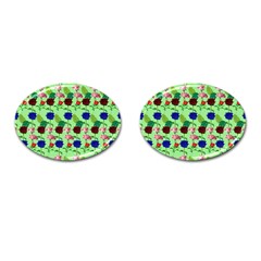 Rose Lotus Cufflinks (oval) by Sparkle