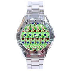 Rose Lotus Stainless Steel Analogue Watch by Sparkle