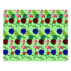 Rose Lotus Double Sided Flano Blanket (large)  by Sparkle