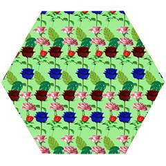 Rose Lotus Wooden Puzzle Hexagon by Sparkle