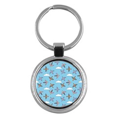 Birds In The Sky Key Chain (round) by SychEva