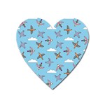 Birds in the sky Heart Magnet Front