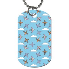 Birds In The Sky Dog Tag (one Side) by SychEva