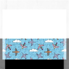 Birds In The Sky Rectangular Jigsaw Puzzl by SychEva