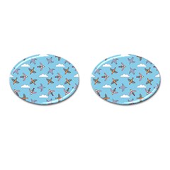 Birds In The Sky Cufflinks (oval) by SychEva