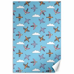 Birds In The Sky Canvas 24  X 36  by SychEva