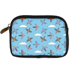 Birds In The Sky Digital Camera Leather Case by SychEva