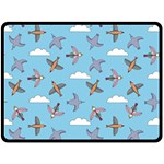 Birds in the sky Fleece Blanket (Large)  80 x60  Blanket Front