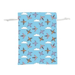 Birds In The Sky Lightweight Drawstring Pouch (l) by SychEva