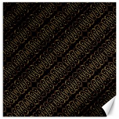 Interlace Stripes Golden Pattern Canvas 20  X 20 