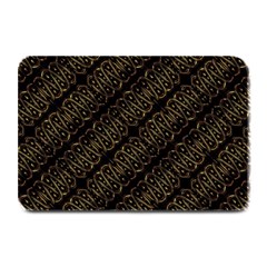 Interlace Stripes Golden Pattern Plate Mats by dflcprintsclothing