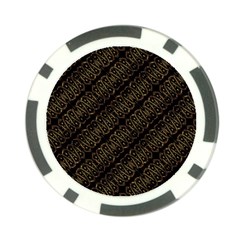 Interlace Stripes Golden Pattern Poker Chip Card Guard (10 Pack)