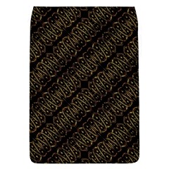 Interlace Stripes Golden Pattern Removable Flap Cover (l) by dflcprintsclothing