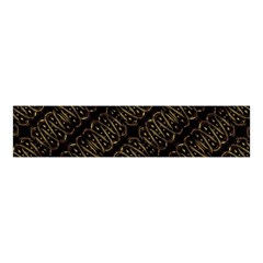 Interlace Stripes Golden Pattern Velvet Scrunchie by dflcprintsclothing