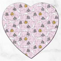 Birds In The Sky  Jigsaw Puzzle (heart)