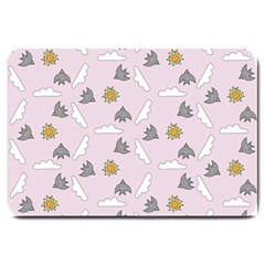 Birds In The Sky  Large Doormat  by SychEva