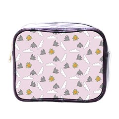 Birds In The Sky  Mini Toiletries Bag (one Side) by SychEva