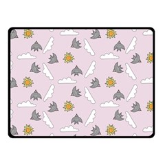 Birds In The Sky  Fleece Blanket (small) by SychEva