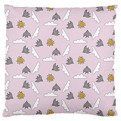 Birds In The Sky  Large Cushion Case (one Side) by SychEva