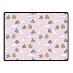 Birds In The Sky  Double Sided Fleece Blanket (small)  by SychEva