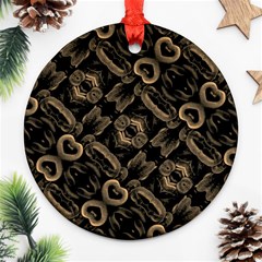 Modern Intricate Print Pattern Ornament (round) by dflcprintsclothing