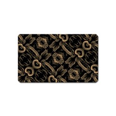 Modern Intricate Print Pattern Magnet (name Card) by dflcprintsclothing