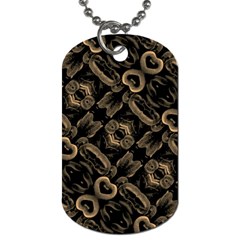 Modern Intricate Print Pattern Dog Tag (two Sides) by dflcprintsclothing