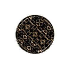 Modern Intricate Print Pattern Hat Clip Ball Marker