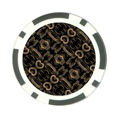 Modern Intricate Print Pattern Poker Chip Card Guard