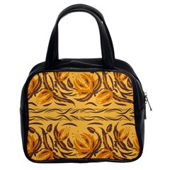 Folk Flowers Classic Handbag (two Sides) by Eskimos