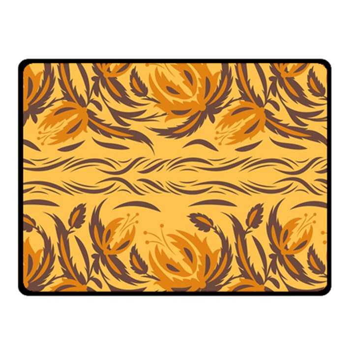 Folk flowers Fleece Blanket (Small)