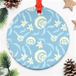 Blue fantasy Ornament (Round) Front