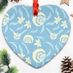 Blue Fantasy Ornament (heart) by Eskimos