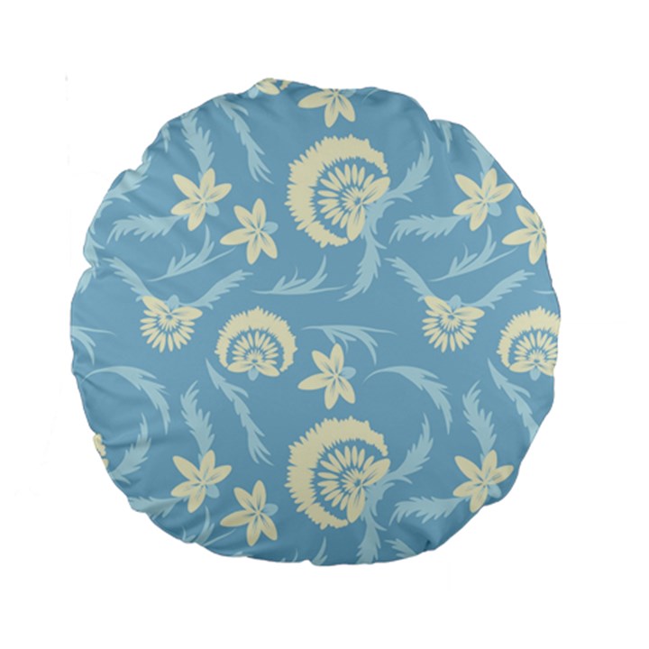 Blue fantasy Standard 15  Premium Round Cushions