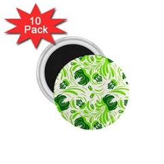 Green Leaves 1 75  Magnets (10 Pack)  by Eskimos