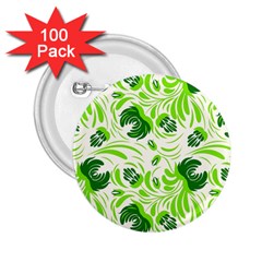 Green Leaves 2 25  Buttons (100 Pack)  by Eskimos