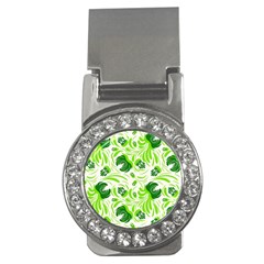 Green Leaves Money Clips (cz)  by Eskimos