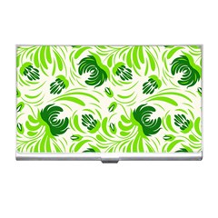 Green Leaves Business Card Holder by Eskimos