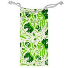 Green Leaves Jewelry Bag by Eskimos