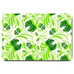 Green Leaves Large Doormat  by Eskimos