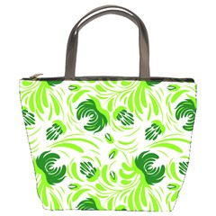 Green Leaves Bucket Bag by Eskimos