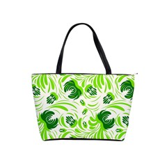 Green Leaves Classic Shoulder Handbag by Eskimos