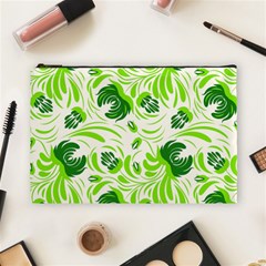 Green Leaves Cosmetic Bag (large) by Eskimos