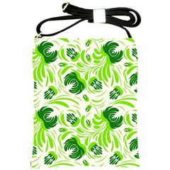 Green Leaves Shoulder Sling Bag by Eskimos