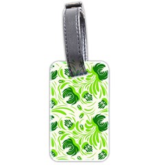 Green Leaves Luggage Tag (two Sides) by Eskimos