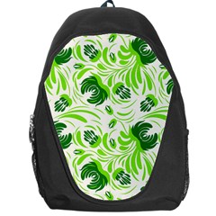 Green Leaves Backpack Bag by Eskimos