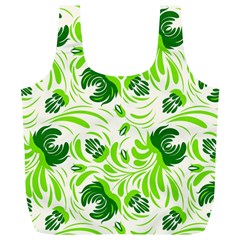 Green Leaves Full Print Recycle Bag (xl) by Eskimos